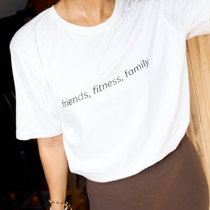 Friends, Fitness, Family Oversized Tshirt