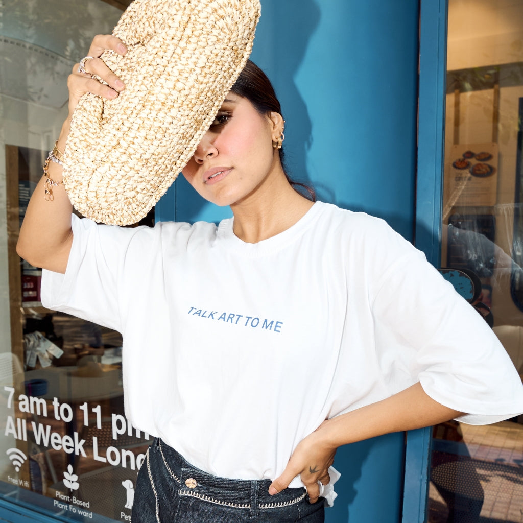 Talk art to me Oversized Tshirt