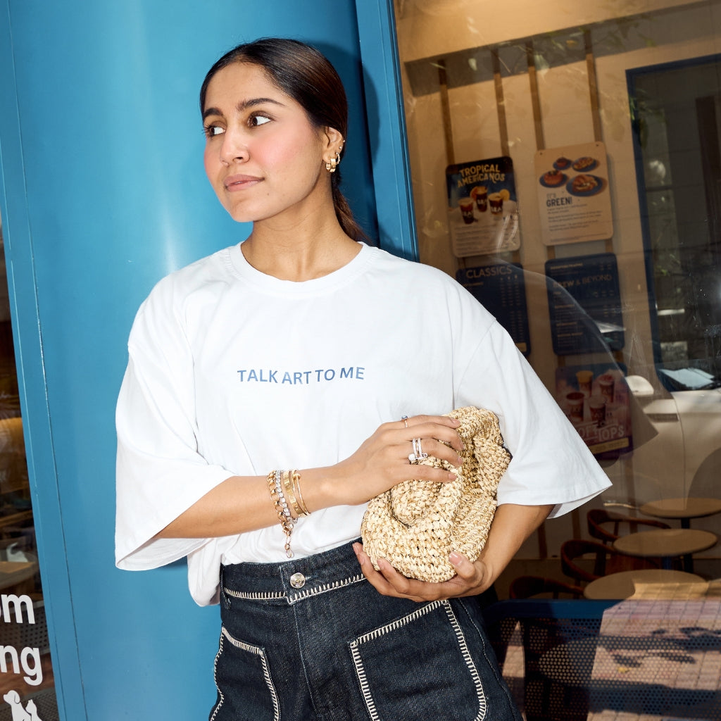 Talk art to me Oversized Tshirt