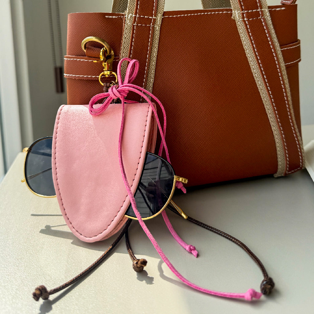 pink sunglasses case