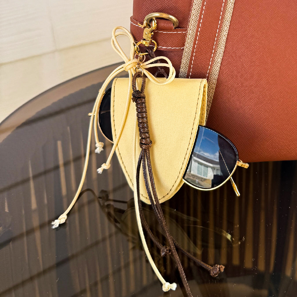 yellow sunglasses case