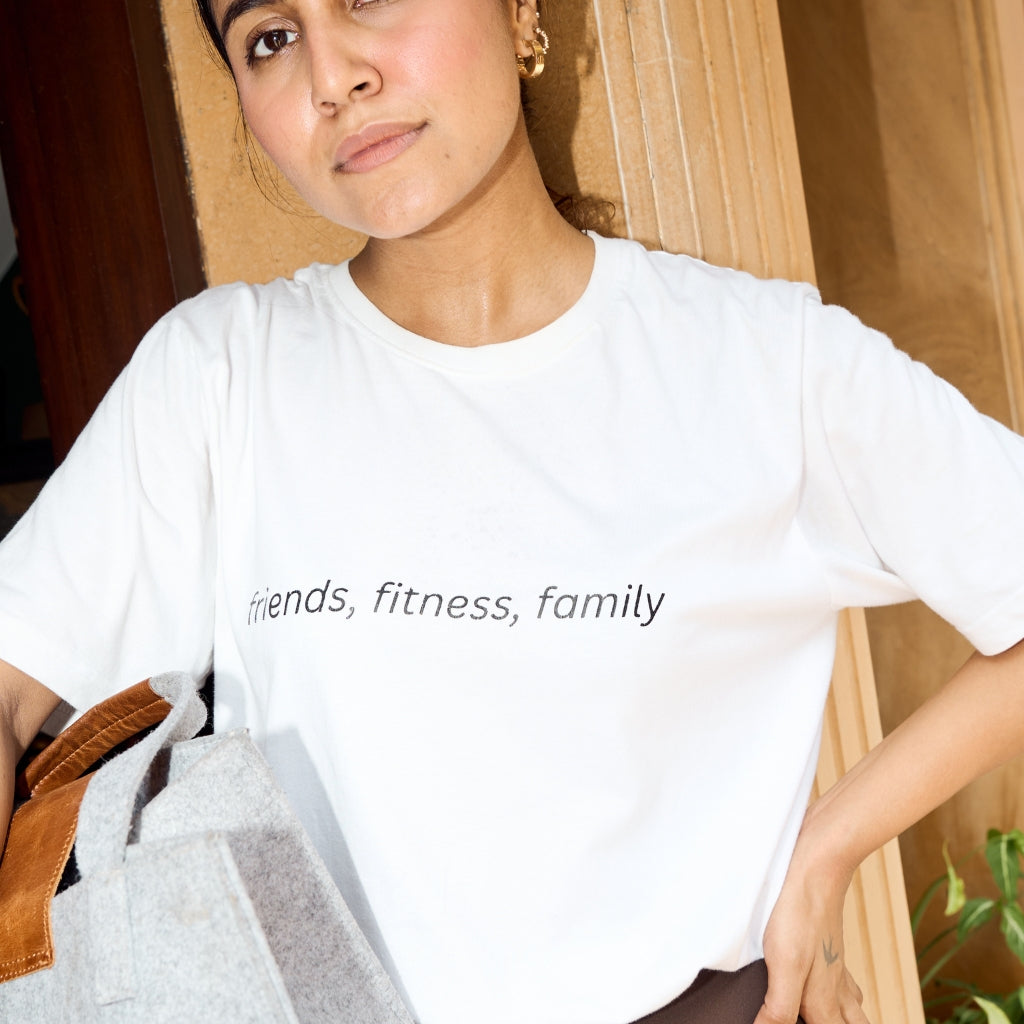 Friends, Fitness, Family Oversized Tshirt