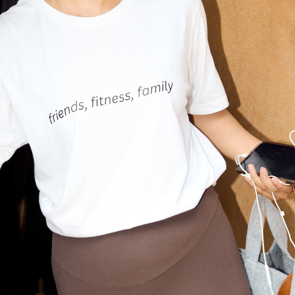 Friends, Fitness, Family Oversized Tshirt