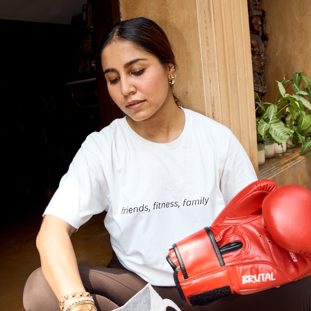 Friends, Fitness, Family Oversized Tshirt