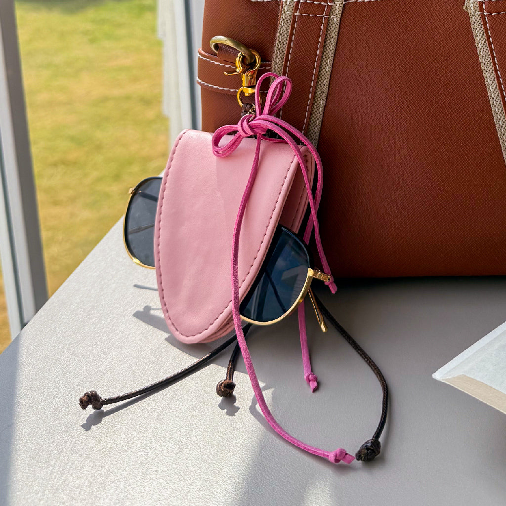 pink sunglasses case